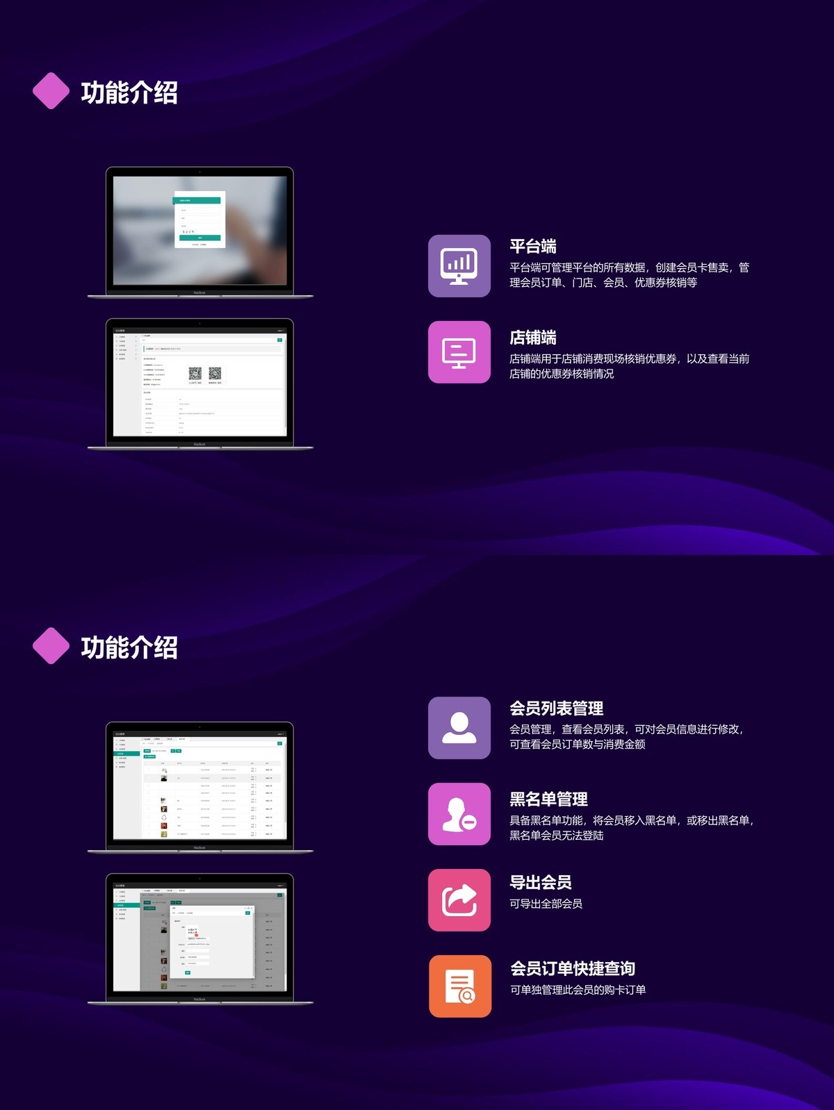 电子会员卡小程序-多门店核销权限设置